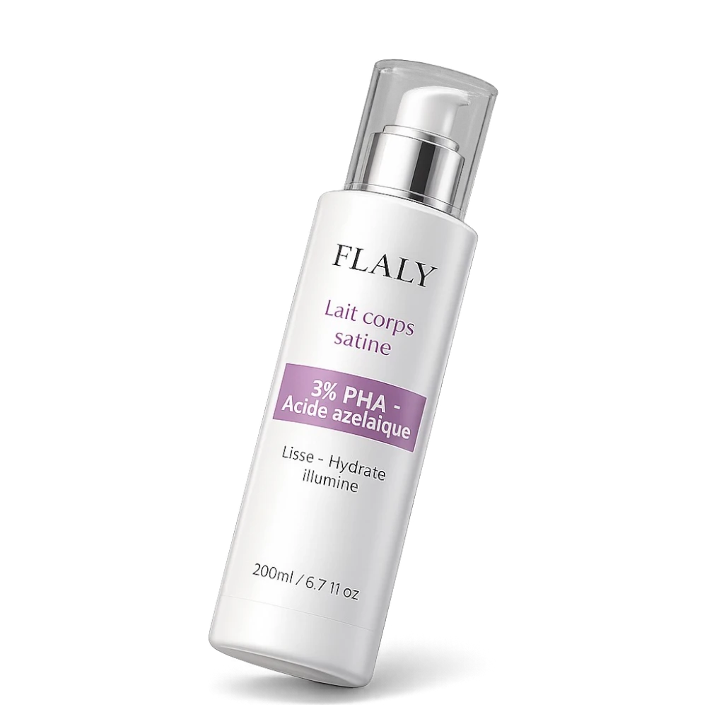 Flaly | Lait corps satiné - 3% PHA - Acide azélaïque – Image 2